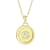 Yellow gold Plate over Sterling Silver Cancer Zodiac Constellation Pendant