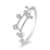 18K Gold Diamond Leo Zodiac Constellation Ring .19ctw