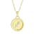 Yellow gold Plate over Sterling Silver Sagittarius Zodiac Constellation Pendant