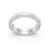 Pink Enamel and Lab Diamond Stacking Ring In Sterling Silver