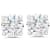 0.33 Cts Round Shape Lab-Grown Diamond Earring Studs in 14K White Gold