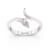 Pink Enamel and Lab Diamond Ring In Sterling Silver