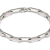 Pink Enamel PaperclipBracelet In Sterling Silver 1.6ctw