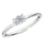 0.25Ct Petite ring with Oval Lab Grown Diamond in 14K gold
