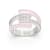Pink Enamel and Lab Diamond Wrap Ring In Sterling Silver