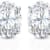 0.33Cts Oval Shape Lab-Grown Diamond Earring Studs in 14K White Gold
