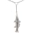 Sterling Silver Lariat Style Redfish Necklace