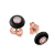 Belle Ciambelle-18K RG studs set with 0.10ctw diamonds and black onyx doughnut.