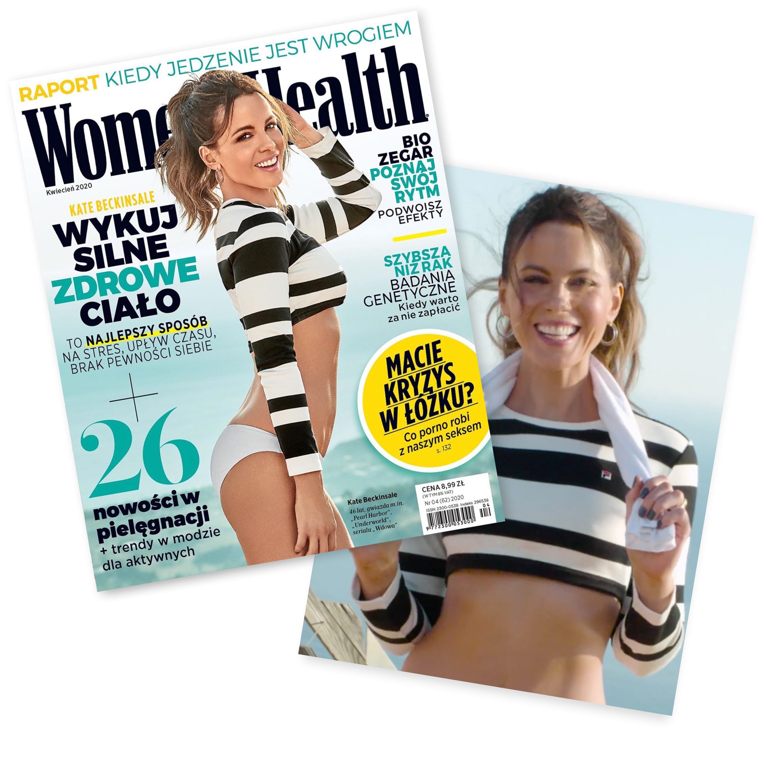 We went International!! Our Thin Hoops were on the cover of Women's Health Poland with Kate Beckinsale!