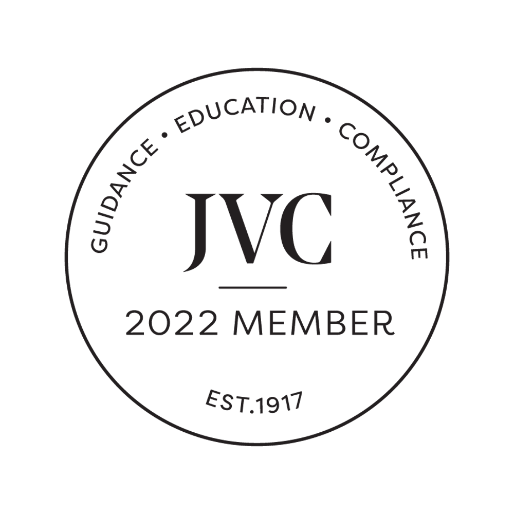 We are proud members of The Jewelers Vigilance Commitee. Formed in 1917 to provide education and self-regulation to the Jewelry Industry. As members, we abide by a set of membership standards and compliance practices.