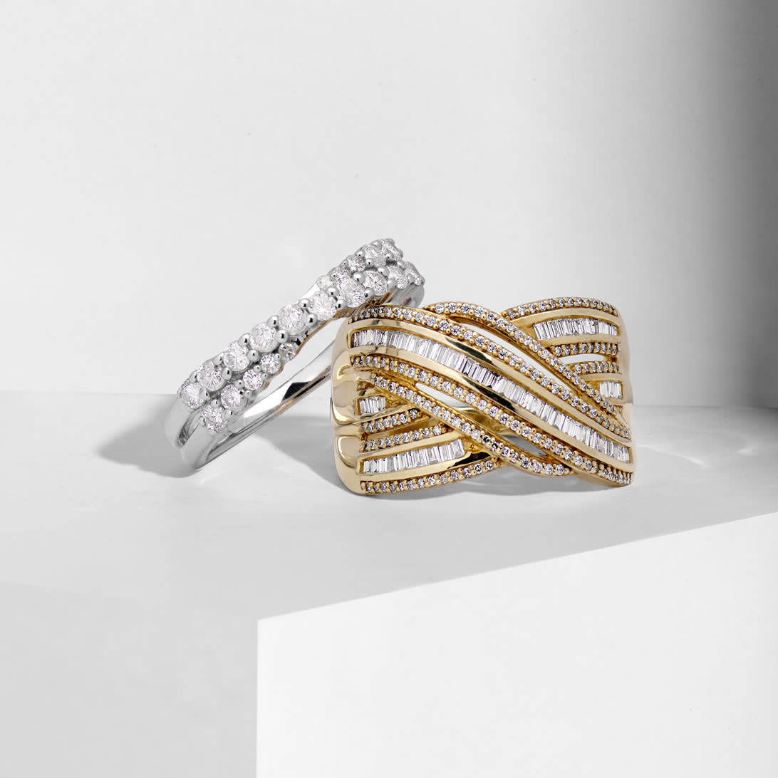 To be loved and lived in, Netaya diamond rings make you sparkle from day to night.