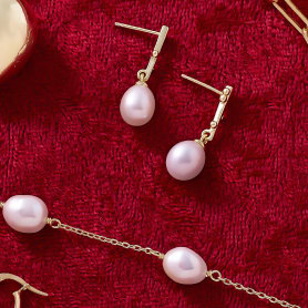 pearl drop earrings