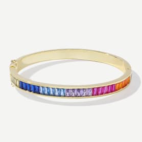 multi colorful stone bangle bracelet