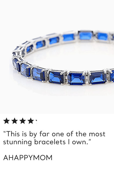 blue tennis bracelet