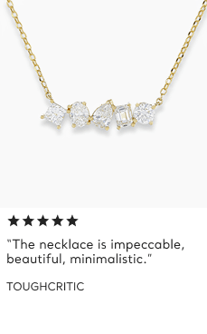 5 stone diamond necklace
