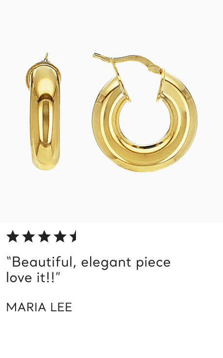 gold hoop earrings