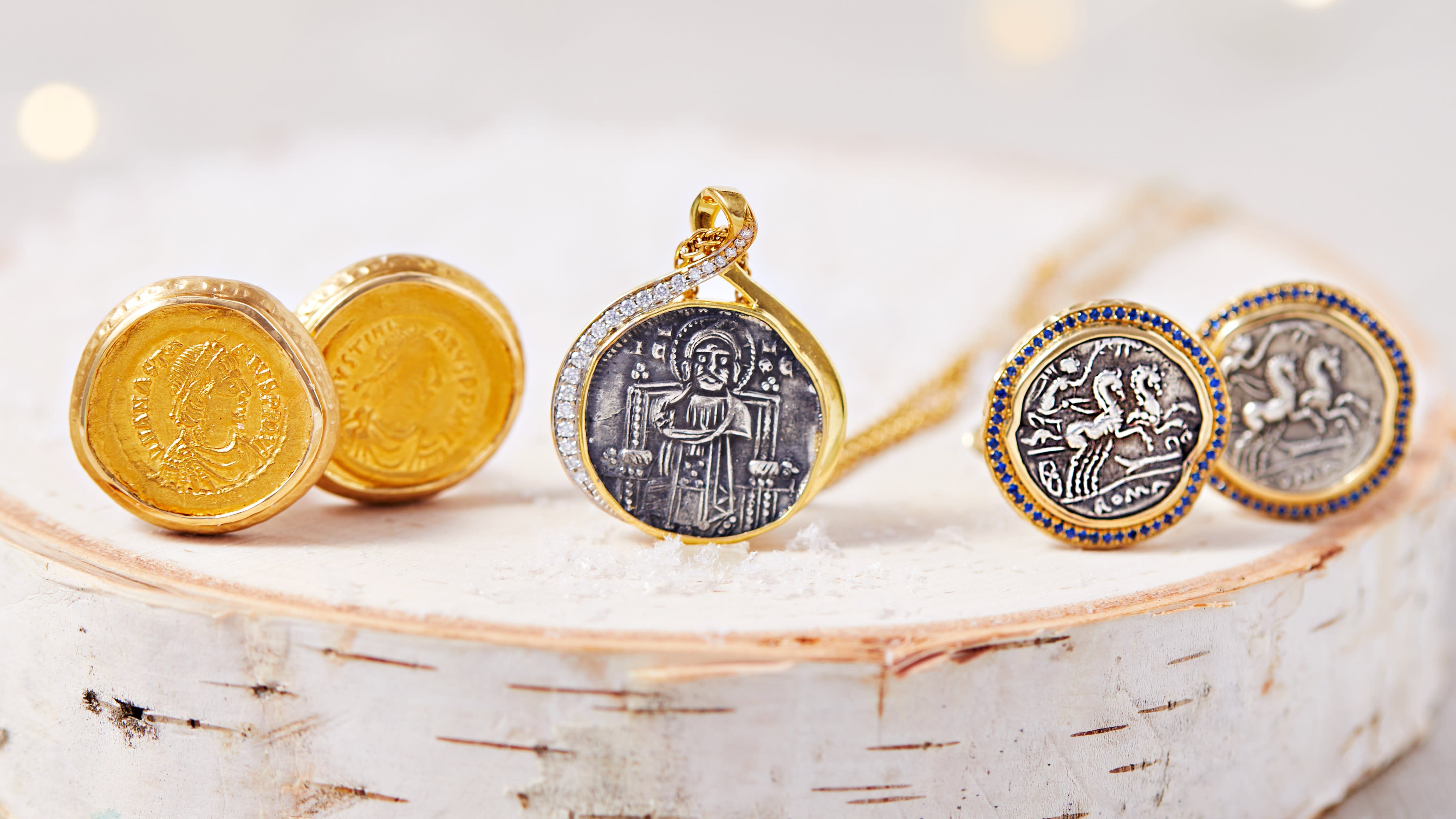 jorge adelier gold and metallic cufflinks