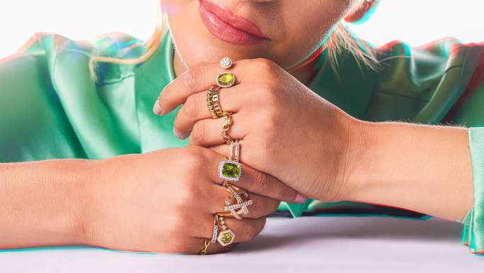 green gemstone