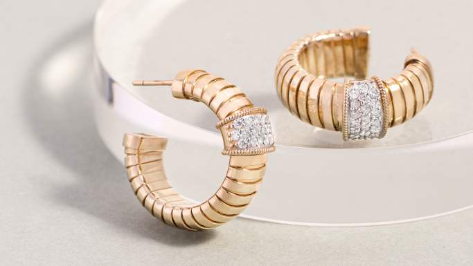 gold hoop earrings