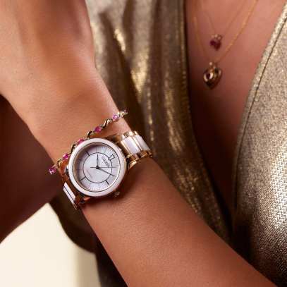 woman wearing watch
