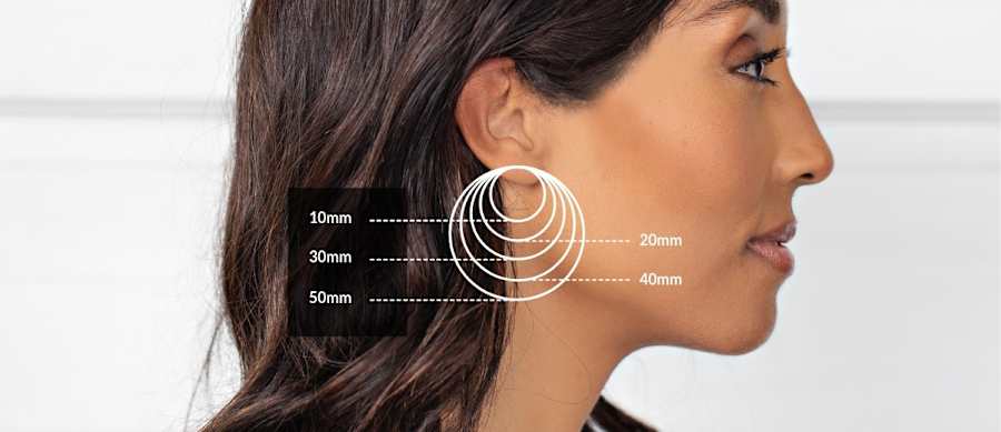hoop earring size graphic 