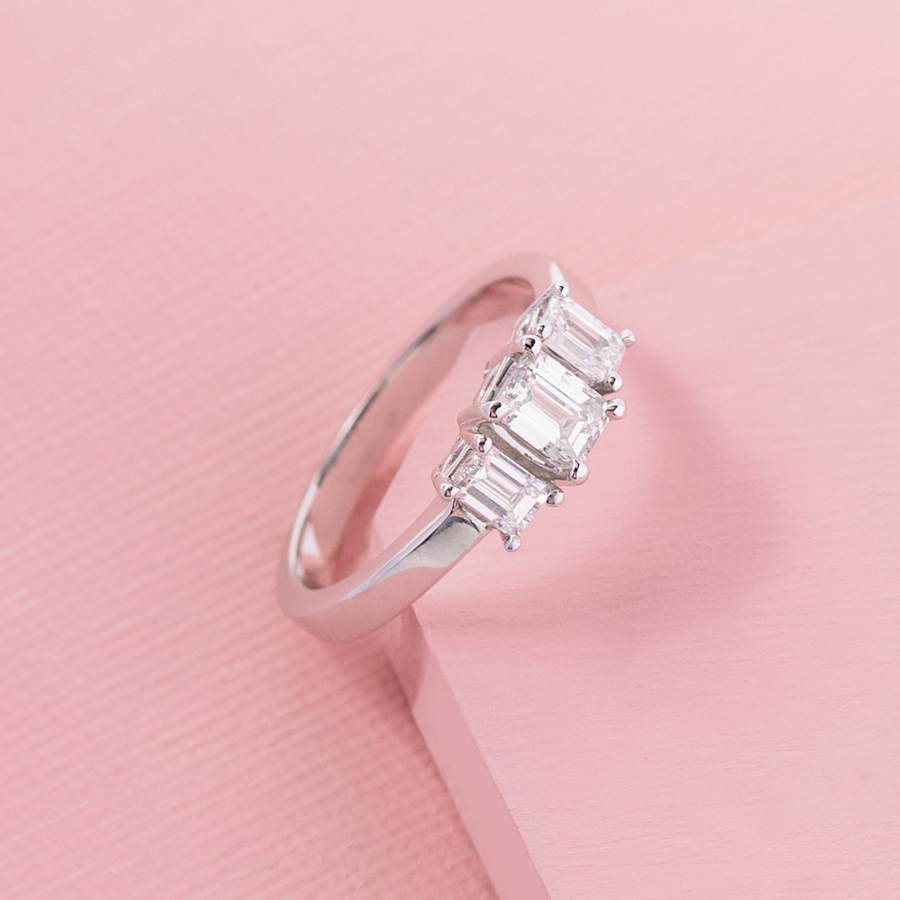 Made For Us diamond three stone ring 
