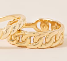 all metal gold rings