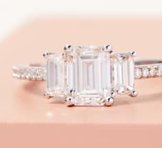 white gold 3 stone ring