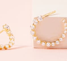 diamond hoop earrings