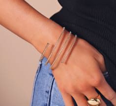all metal gold bracelet