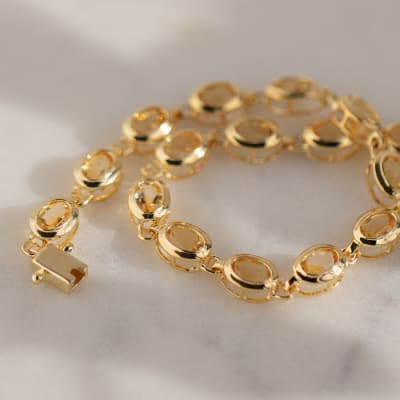 Citrine Wrapped Bracelet