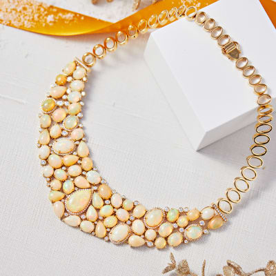 A statement opal choker