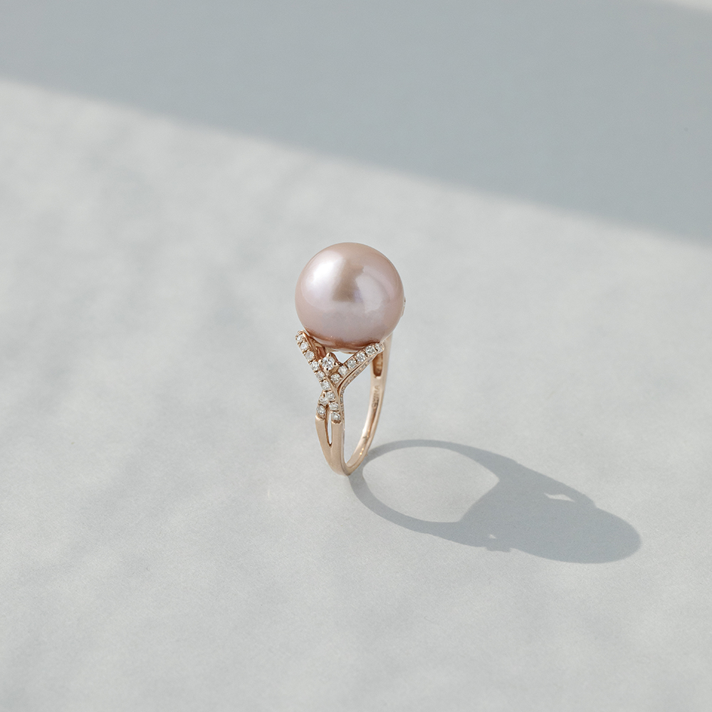 Pink Pearl Ring  