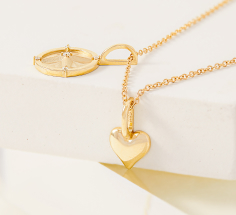 all metal necklace