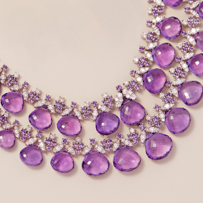 statement purple necklace