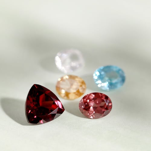 Colorful loose gemstones of all shapes and sizes