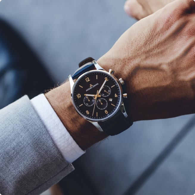 Man wearing watch